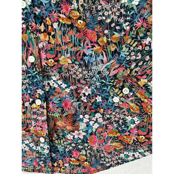 J Crew Liberty of London Floral Top Button up Shirt Long Sleeve Blouse 6 S - Picture 5 of 7